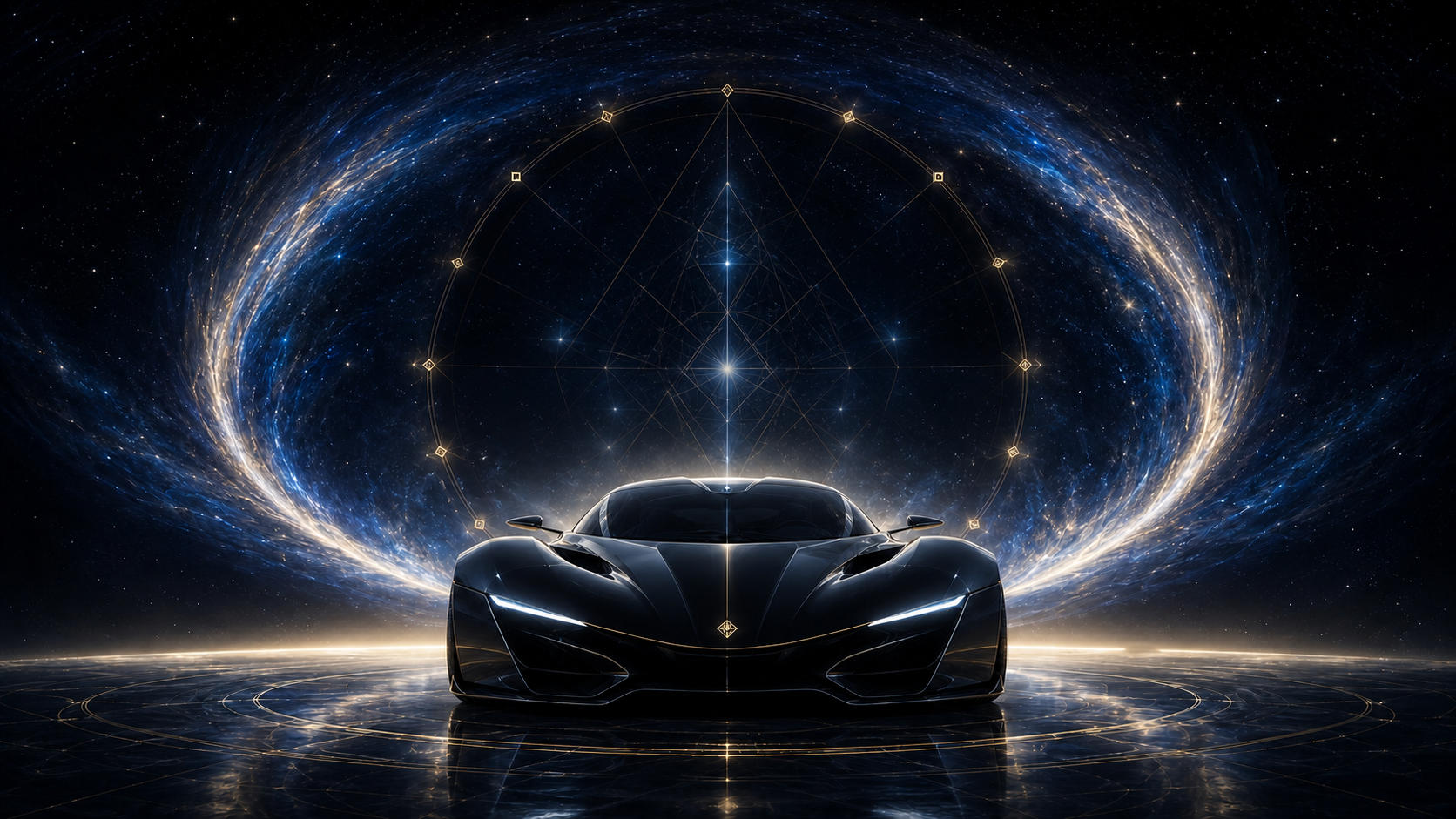 Front view of the proposed Goodhelm Bright electric hypercar concept