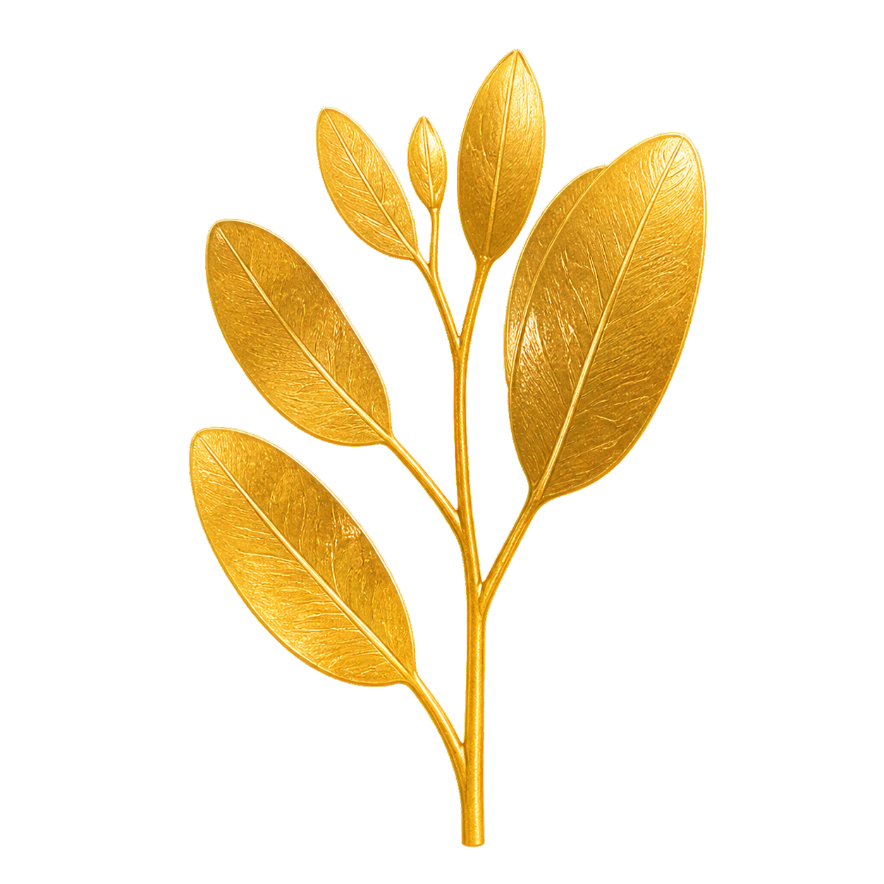 Golden flowering branch