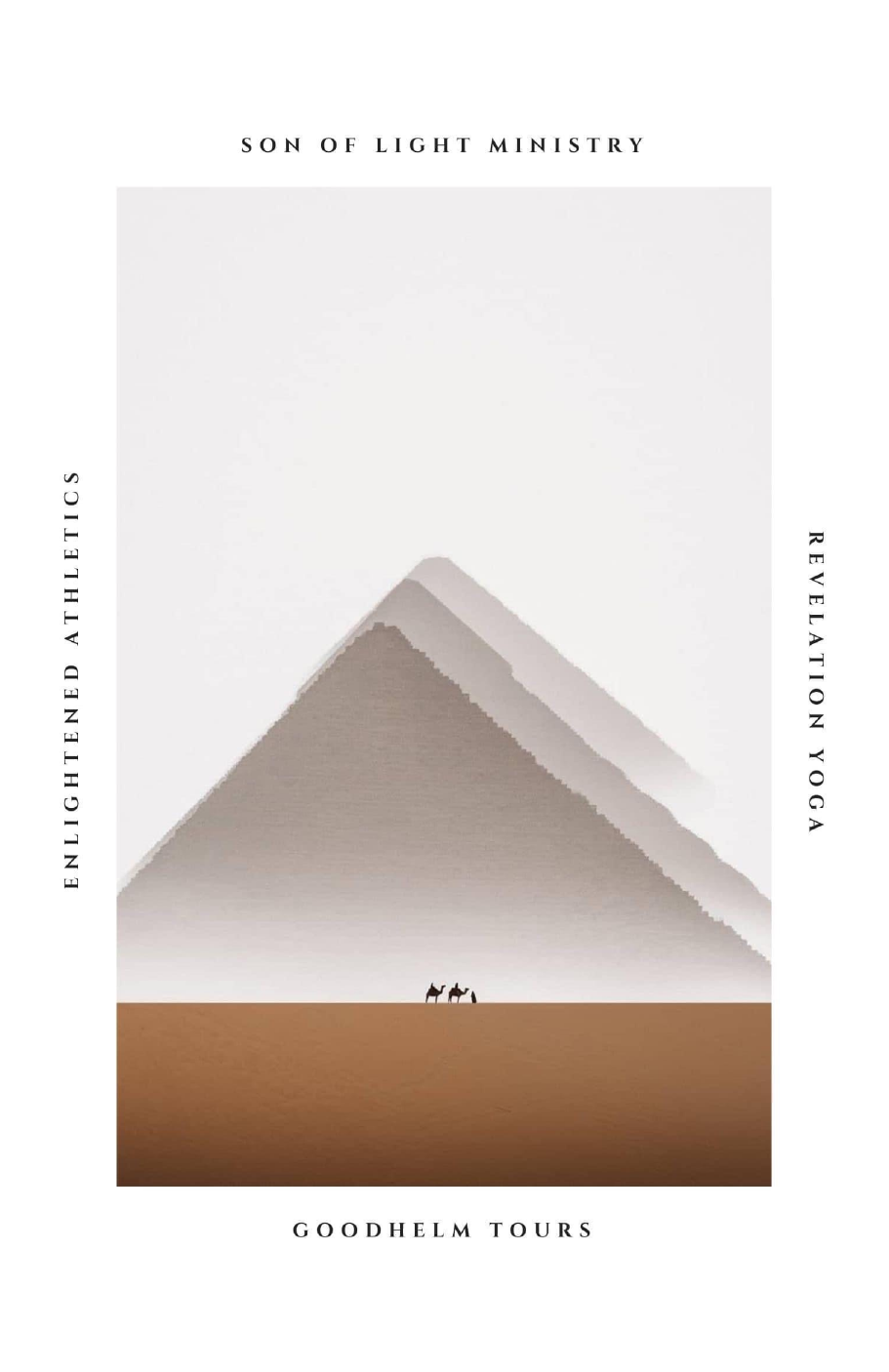 Minimal white and gold cover of Revelation Yoga